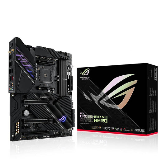 ASUS ROG CROSSHAIR VIII Dark Hero ATX AMD AM4 गेमिंग WIFI मदरबोर्ड PCIe 4.0 और डुअल M.2 के साथ