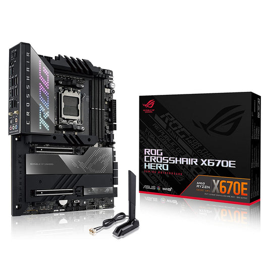 ASUS ROG CROSSHAIR X670E HERO WIFI AMD AM5 ATX Motherboard