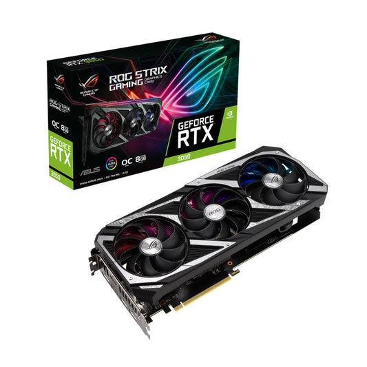 ASUS ROG STRIX NVIDIA GeForce RTX 3050 OC एडिशन 8GB GDDR6 128-बिट ग्राफ़िक्स कार्ड