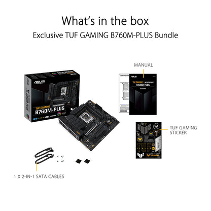 ASUS TUF GAMING B760M-PLUS Intel B760 LGA 1700 Micro-ATX DDR5 Motherboard