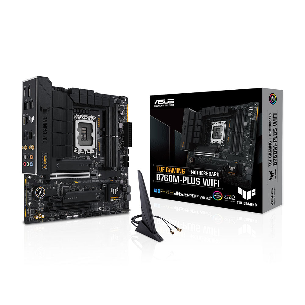 ASUS TUF GAMING B760M-PLUS WIFI Intel B760 LGA 1700 Micro-ATX Motherboard