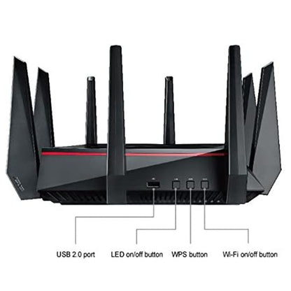 ASUS RT-AC5300 Tri-Band Gigabit WiFi Gaming Router with MU-MIMO, AiProtection and AiMesh
