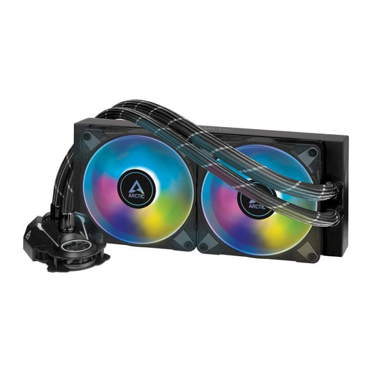 PWM पंप और पंखों के साथ ARCTIC लिक्विड फ्रीजर II 240 A-RGB 240mm AIO CPU लिक्विड कूलर 