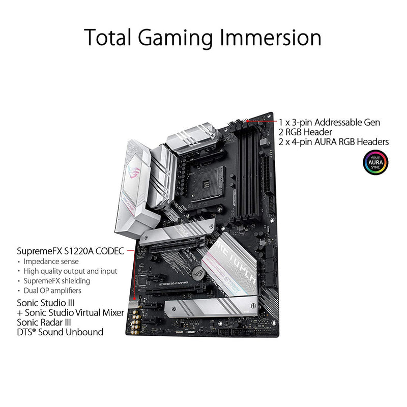 Asus ROG Strix B550-A GAMING Desktop Motherboard - AMD B550