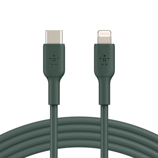 Belkin Boost चार्ज 1 मीटर USB-C से लाइटनिंग केबल - मिडनाइट ग्रीन