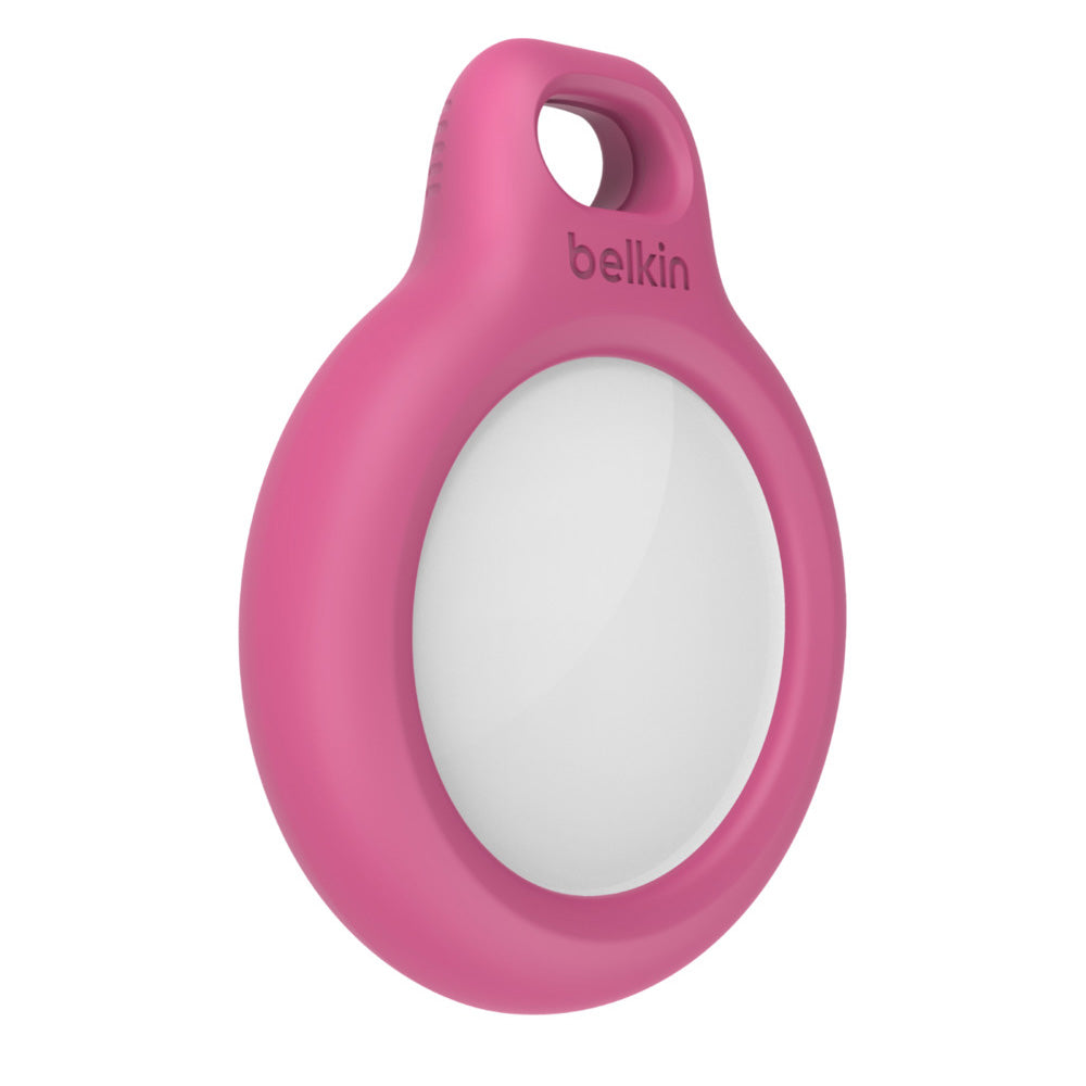 Belkin Pink AirTag Secure Holder with Key Ring