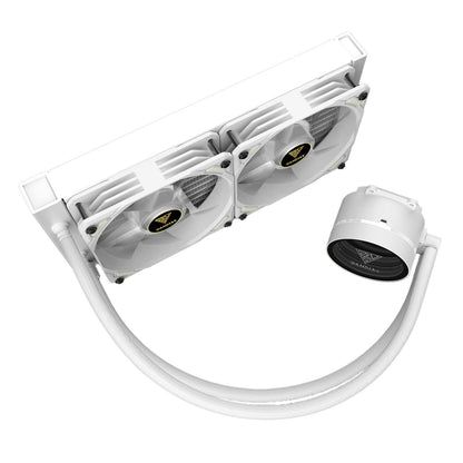 Gamdias CHIONE M3-240W AIO 240mm CPU Liquid Cooler with 120mm PWM Fan - White