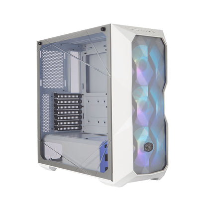 [RePacked] Cooler Master MasterBox TD500 Mesh Mid-Tower Gaming Cabinet with Triple ARGB Fans and Tempered Glass - White