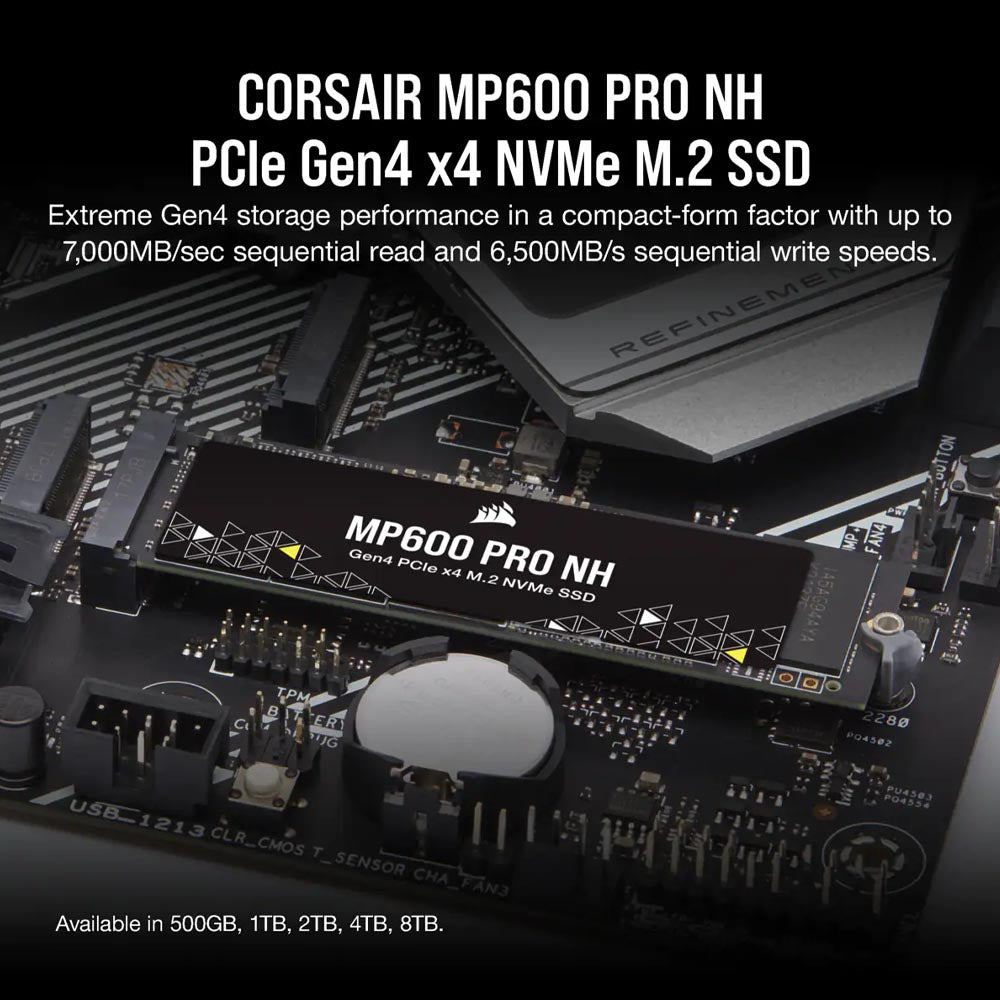 Corsair MP600 PRO NH 2TB M.2 NVMe PCIe 4.0 Internal SSD