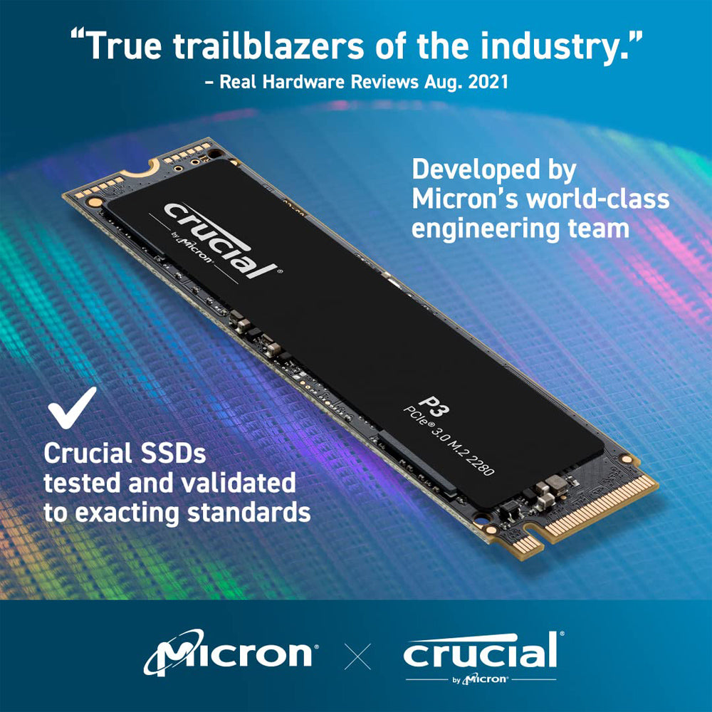 Crucial P3 2TB M.2 NVMe PCIe 3.0 Internal Solid State Drive