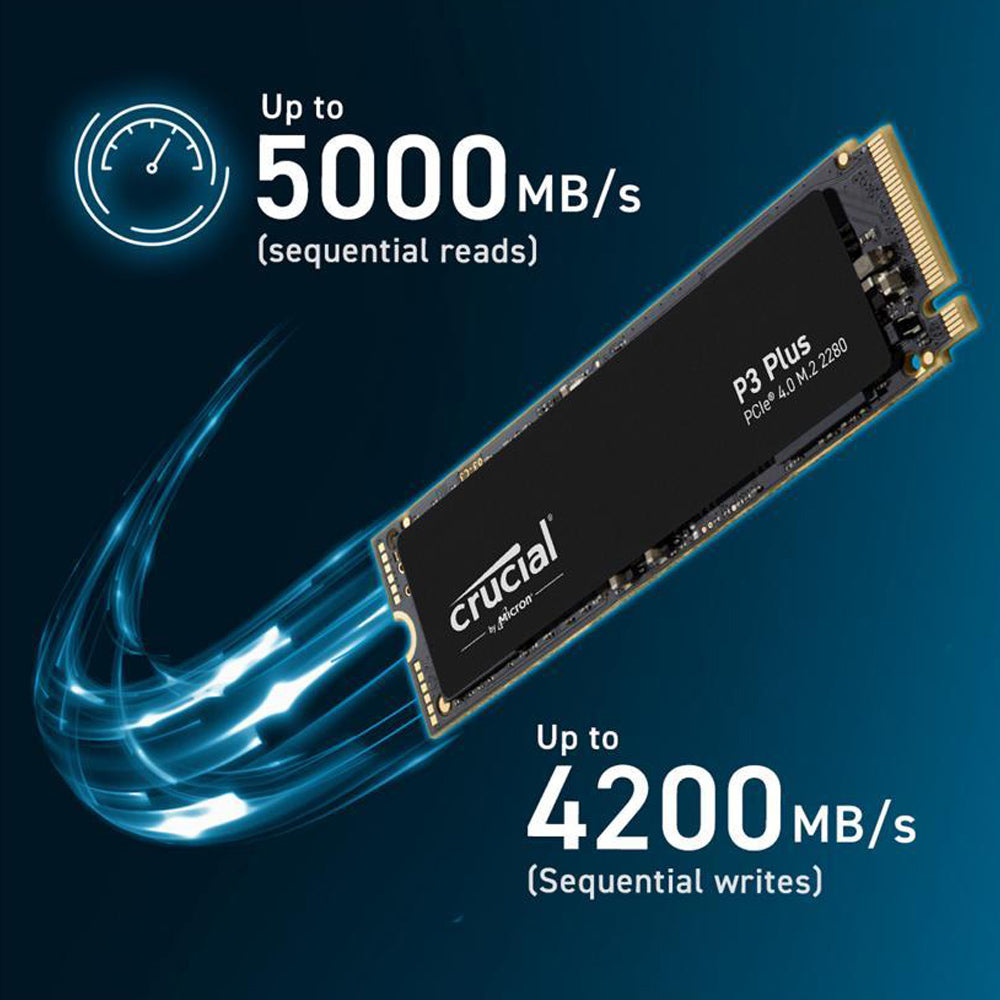 Crucial P3 Plus 500GB M.2 NVMe PCIe 4.0 Internal Solid State Drive