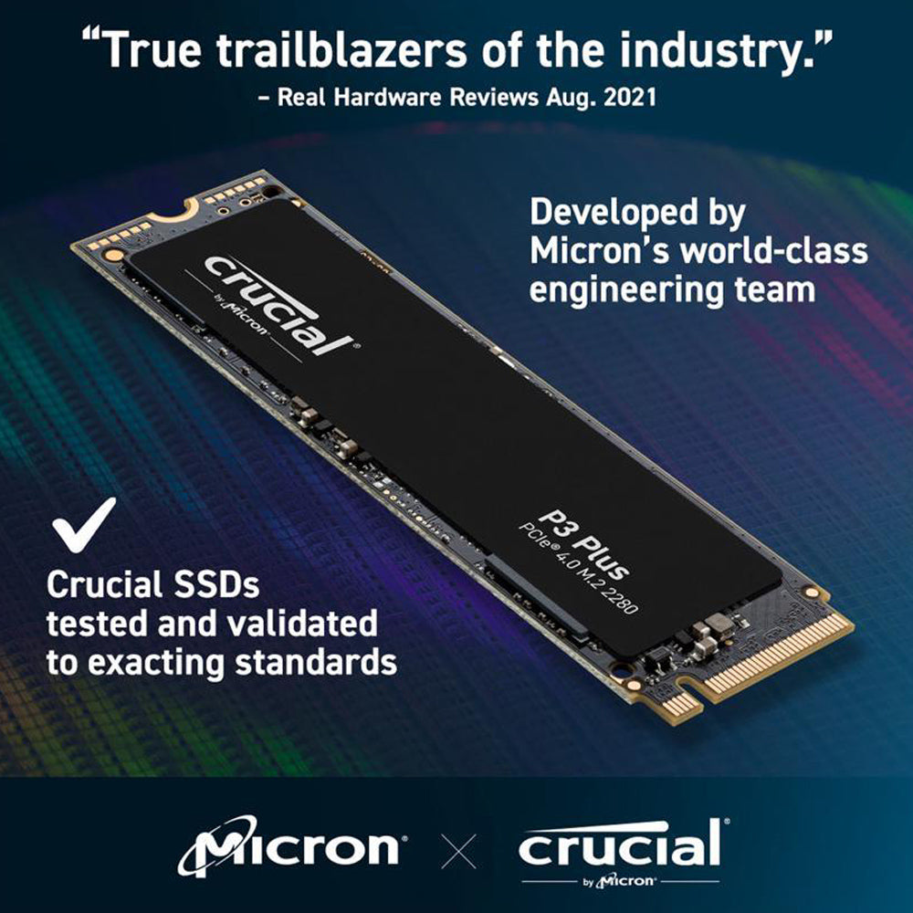 Crucial P3 Plus 2TB M.2 NVMe PCIe 4.0 Internal Solid State Drive