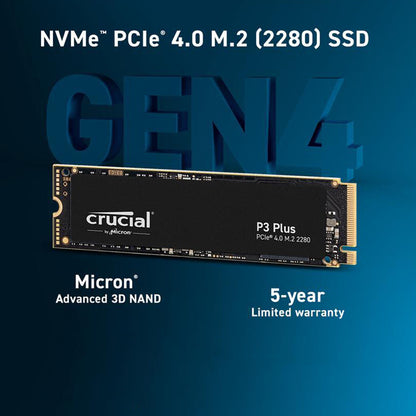 Crucial P3 Plus 500GB M.2 NVMe PCIe 4.0 Internal Solid State Drive