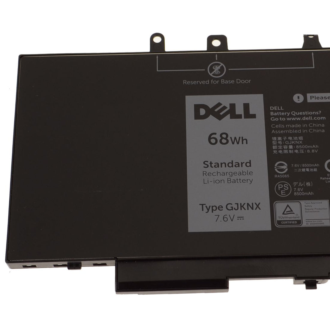 Dell ओरिजिनल 8500mAh 7.6V 68WHr 4 सेल लैपटॉप बैटरी अक्षांश 5490 के लिए