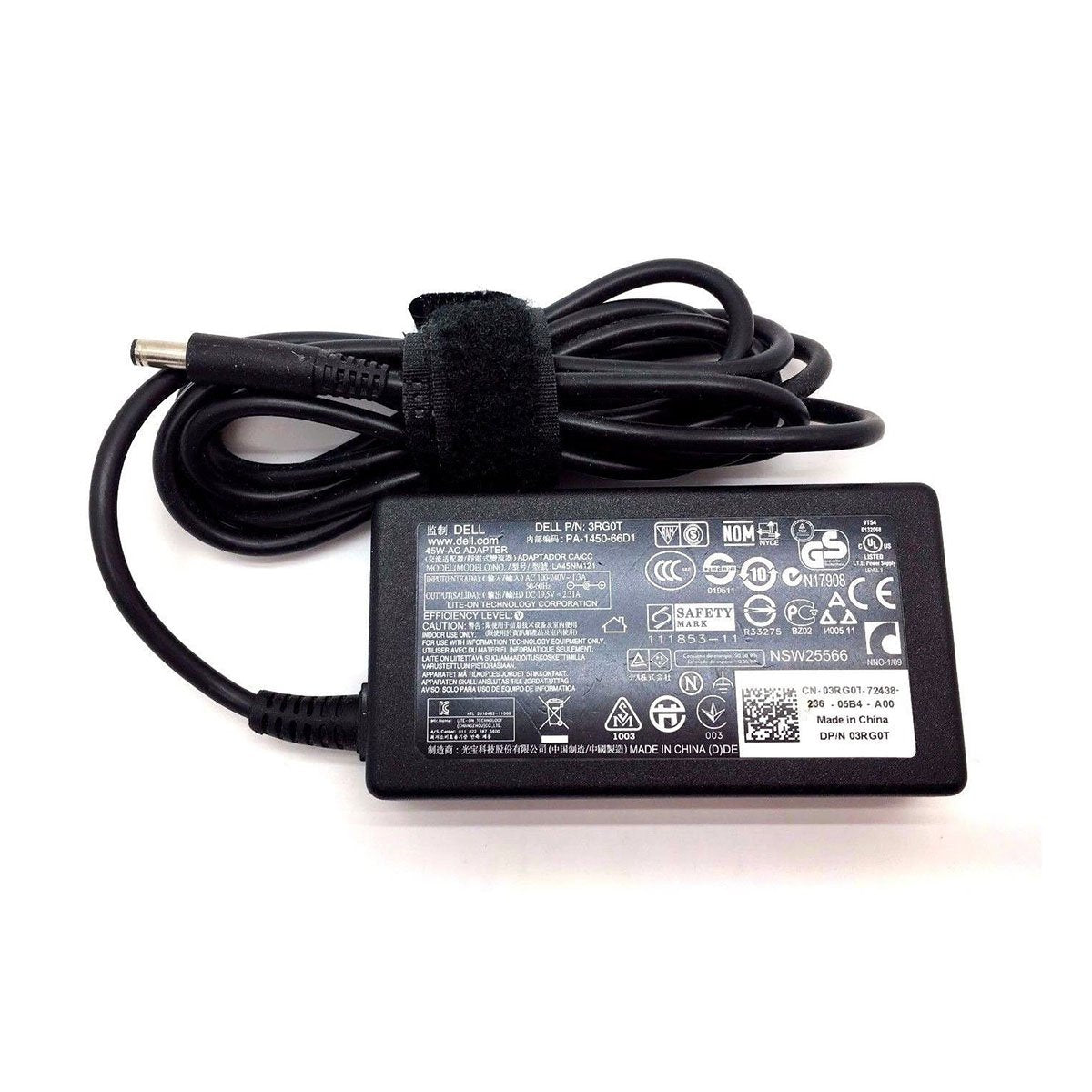 Dell Vostro 13 5370 Original 45W Laptop Charger Adapter With Power Cord 19.5V 4.5mm Pin
