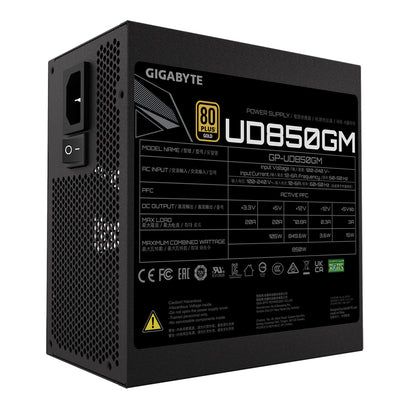 GIGABYTE UD850GM 850W Full Modular 80 Plus Gold SMPS Power Supply