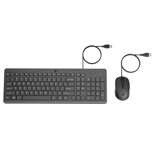 HP 150 Wired Keyboard and Optical Mouse Combo with 1600 DPI