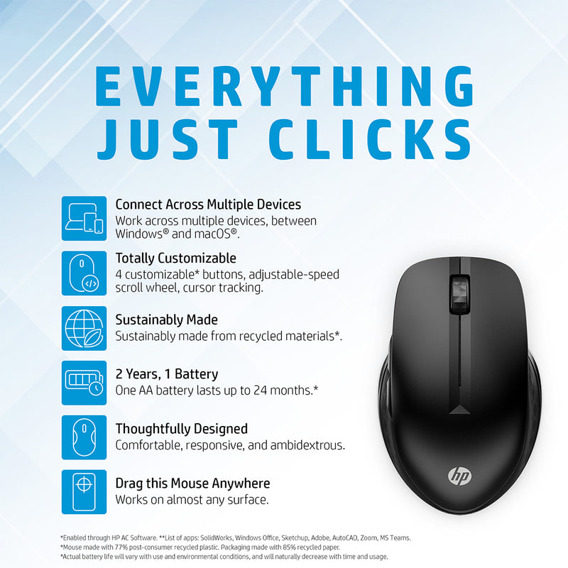 Buy HP 430 Multi-Device Wireless Tracking Surface Mouse Multi