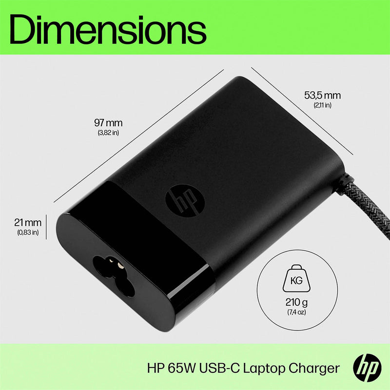 65W USB-C AC Adaptateur Chargeur HP ProBook 450 G6 5PQ56EA
