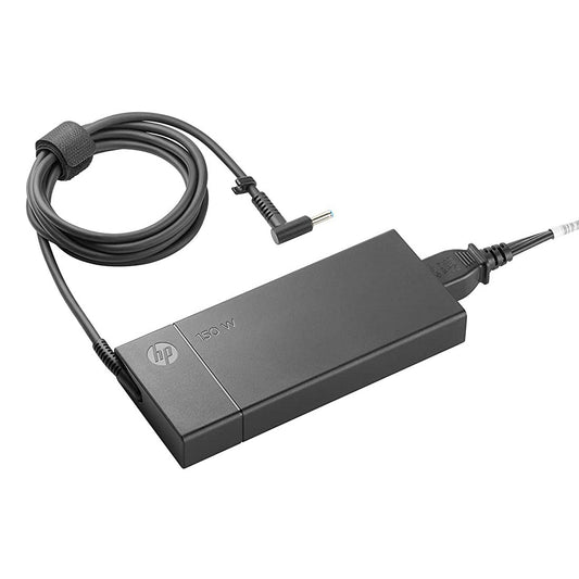 HP ओरिजिनल 150W 4.5mm पिन स्लिम लैपटॉप चार्जर अडैप्टर ZBook Studio G3 के लिए पावर कॉर्ड के साथ