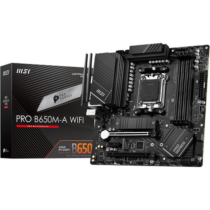 MSI PRO B650M-A WIFI AMD B650 AM5 Micro-ATX Motherboard