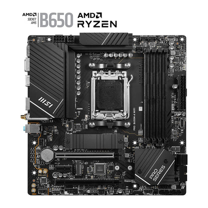 MSI PRO B650M-A WIFI AMD B650 AM5 Micro-ATX Motherboard