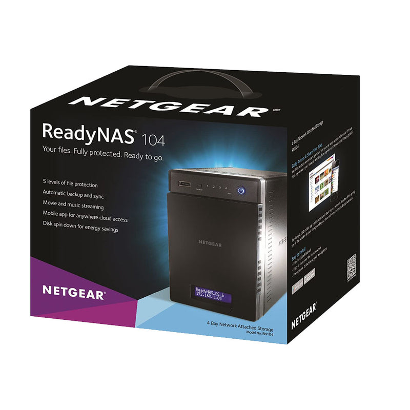 NETGEAR ReadyNAS 104【1TB HDD4個付き】 - PC周辺機器