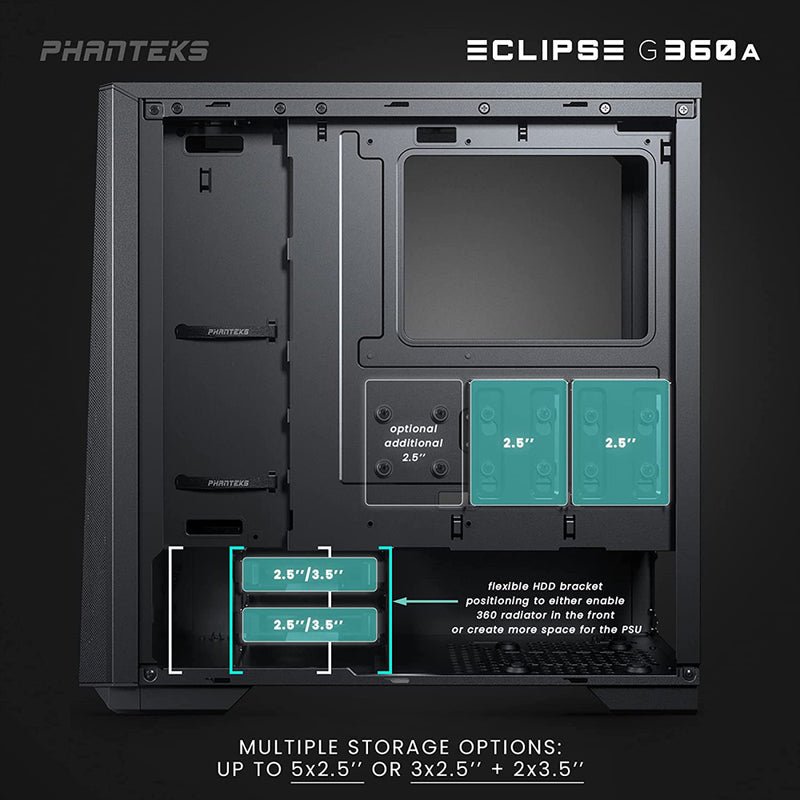 Phanteks Unveils Mesh Front Panels for Eclipse P400A Chassis