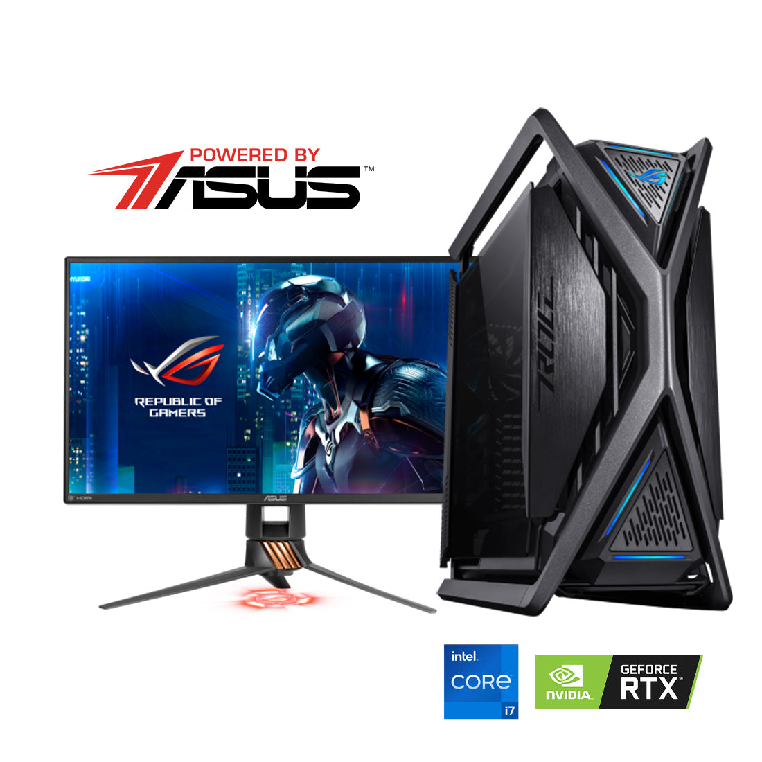 GOSHAWK Intel Based Gaming Desktop PC ROG Edition - Intel 13th Gen i7 + RTX 4090 Powered By ASUS