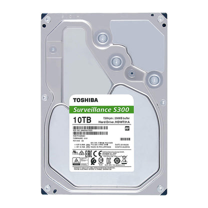 Toshiba S300 10TB 3.5-inch Surveillance Internal Hard Disk with RV Shock Sensors