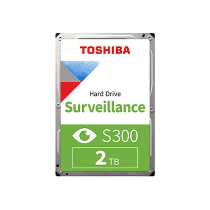 Toshiba S300 2TB 3.5-inch Surveillance Internal Hard Disk with RV Shock Sensors