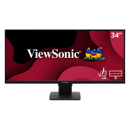 ViewSonic VA3456-MHDJ 34" Ultra-wide UWQHD 75Hz HDR10 IPS Panel Monitor with Speakers