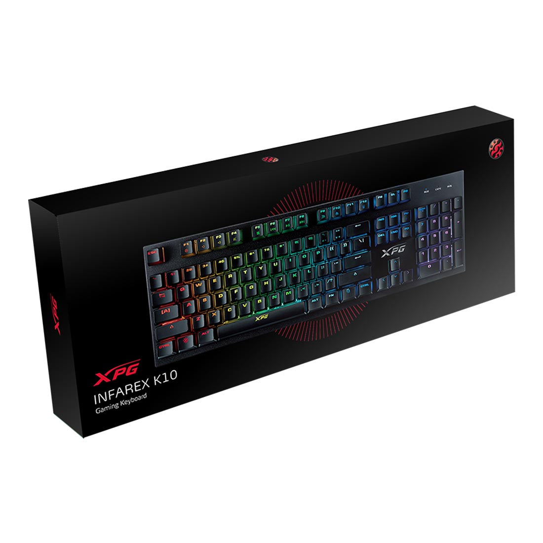 XPG INFAREX K10 RGB गेमिंग कीबोर्ड मेम-चैनिकल स्विच के साथ