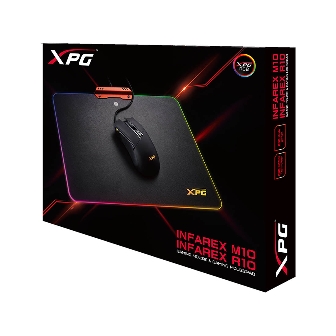 [RePacked] XPG INFAREX R10 Gaming Mousepad and INFAREX M10 Mouse Combo with Adjustable DPI up to 3200