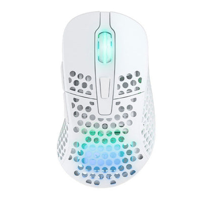 Xtrfy M4 White Wireless Lightweight RGB Gaming Mouse with Pixart 3370 sensor