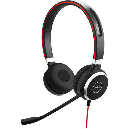 Jabra Evolve 40 MS Wired On-Ear sterio Headset with Microphone and Media Controls