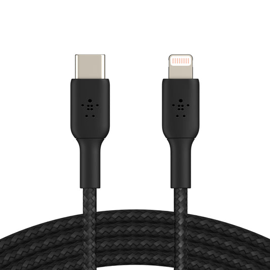 Belkin 1-Meter USB-C to Lightning Cable Boost Charge Braided - Black