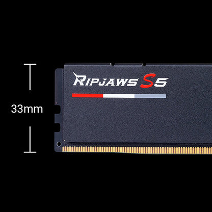 G.SKILL Ripjaws S5 32GB (2x 16GB) DDR5 RAM 5600MHz CL40 Gaming Desktop Memory