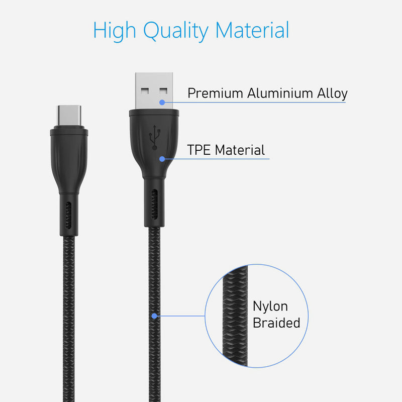 Shop Portronics Konnect A Trio 3-in-1 micro USB, iOS, and Type C Cable