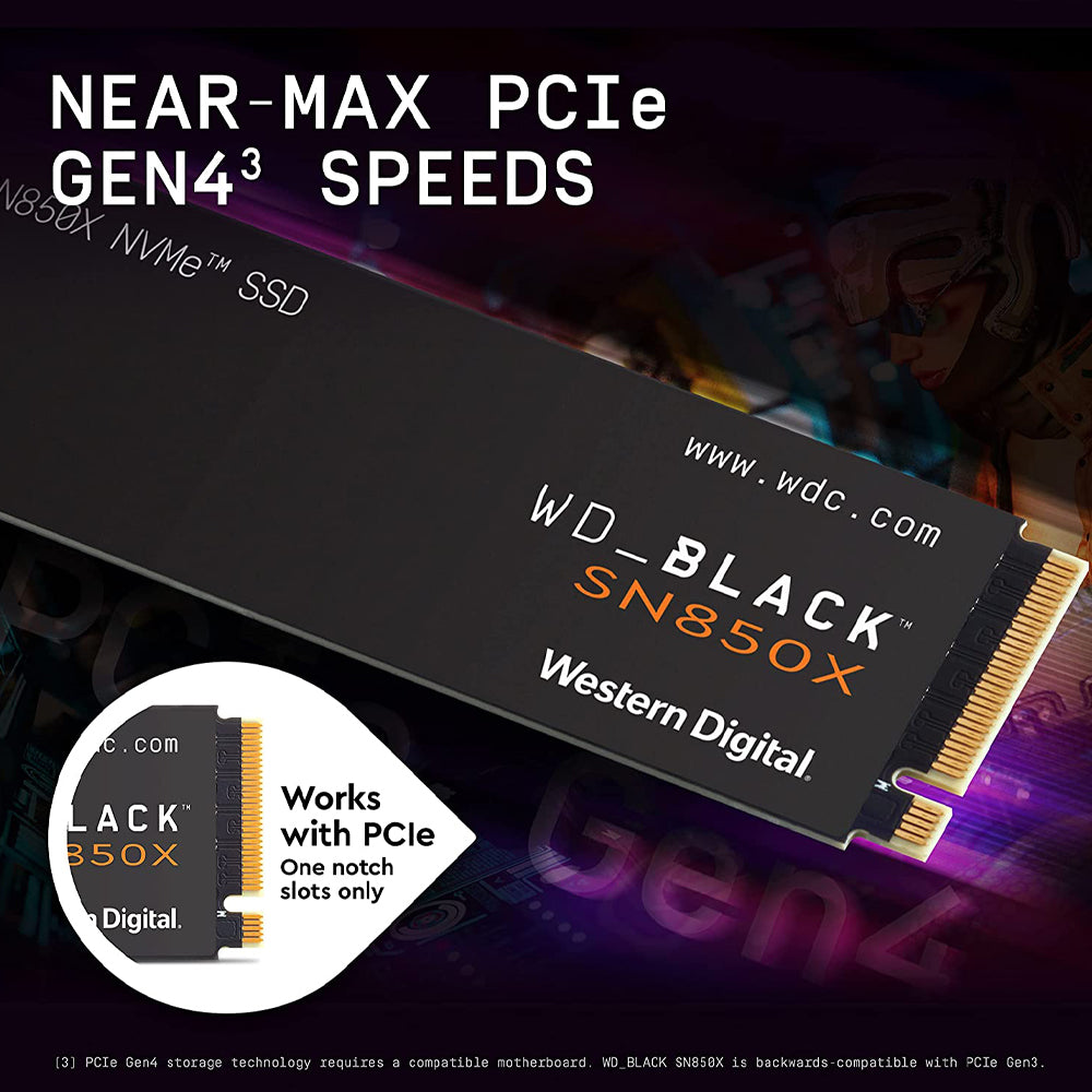 Western Digital Black SN850X 4TB M.2 NVMe PCIe 4.0 Internal SSD